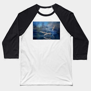 Winter Swans Baseball T-Shirt